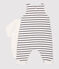 Babies' Sailor Striped Organic Cotton Clothing - 2-Pack MARSHMALLOW white/SMOKING blue
